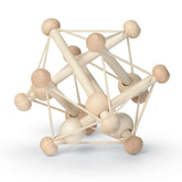 Manhattan Toy 209620 Skwish Natural Wooden Baby Rattle and Motor Skill Activity Toy for Infants and Toddlers, Multicolor, 1 Count (Pack of 1)